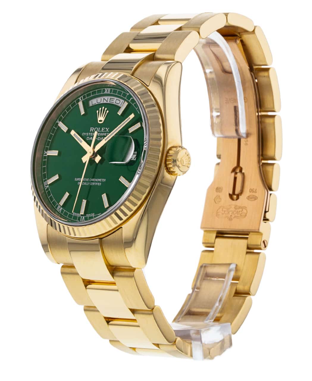 Rolex 118238 top green dial